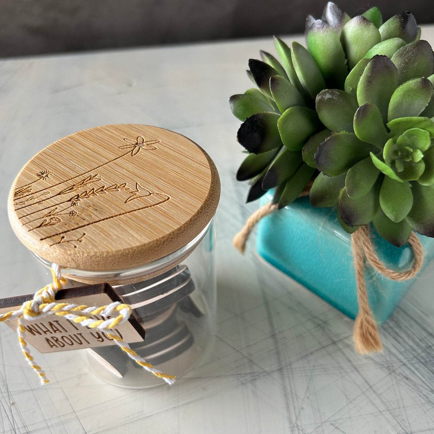 What I Love About You token jar by Novotny Designs