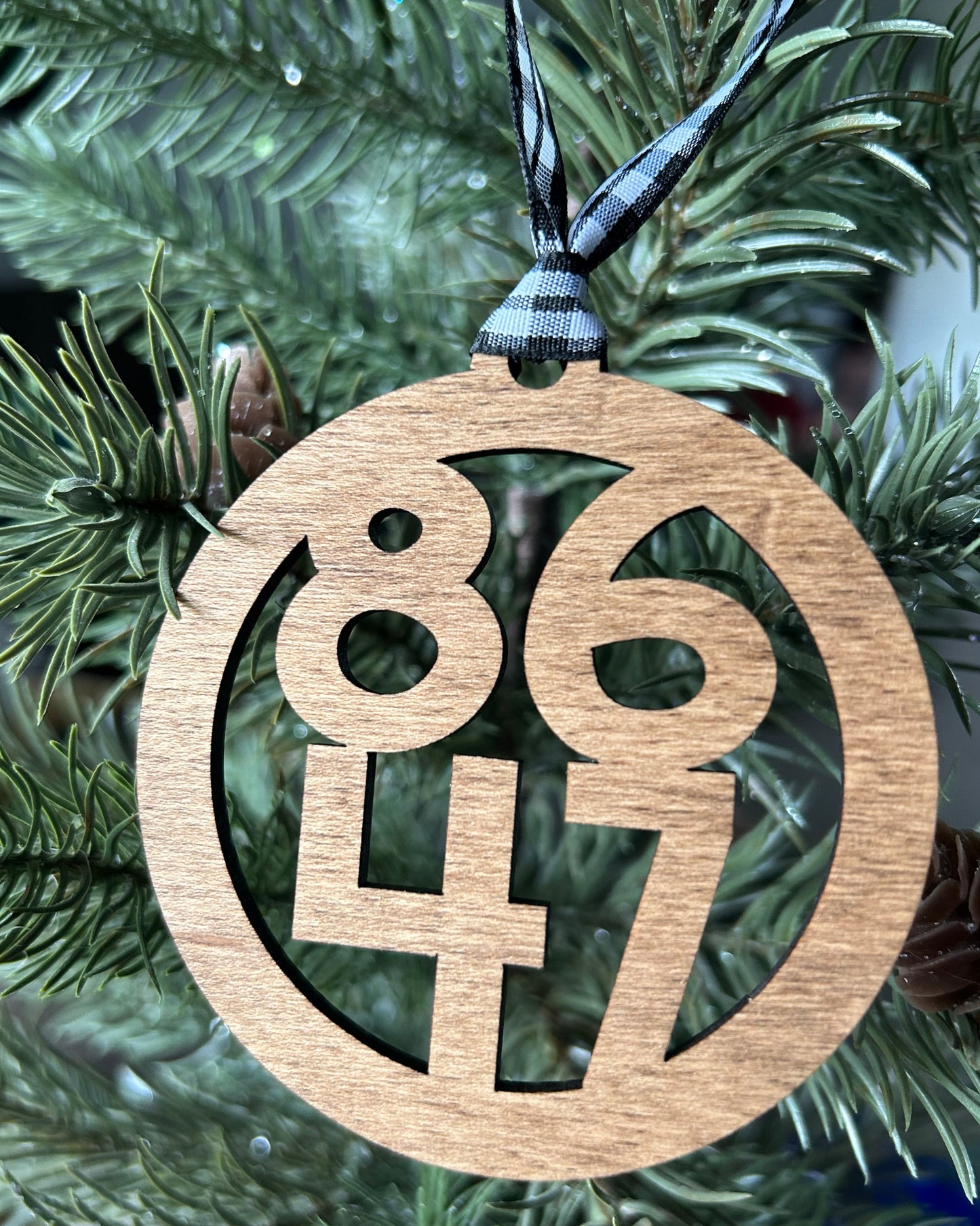8647 Wood Ornament by Novotny Designs