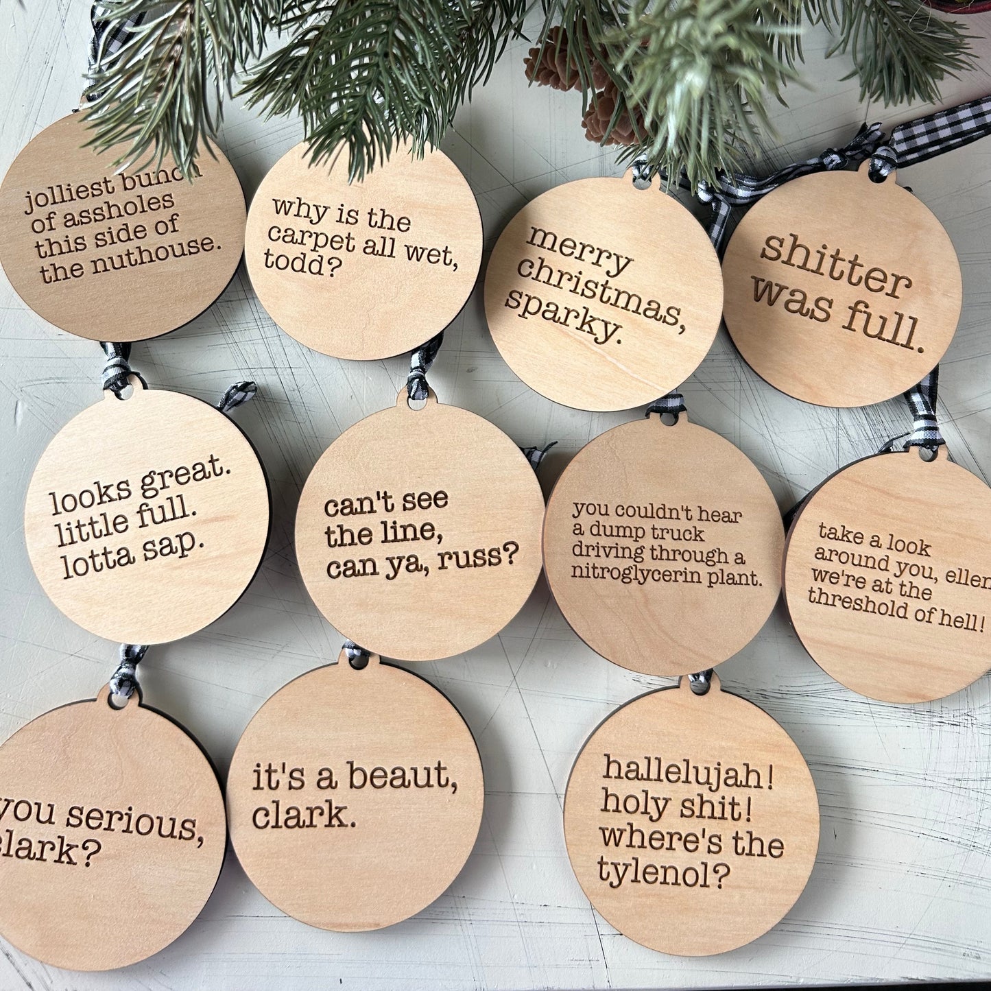 Bundle of 11 Christmas Vacation Ornaments by Novotny Designs
