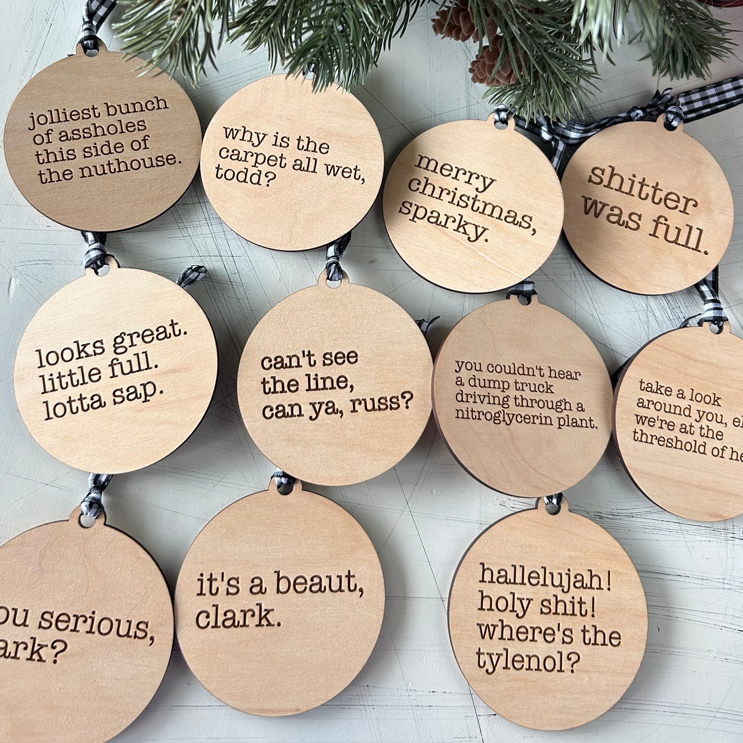 Bundle of 11 Christmas Vacation Ornaments