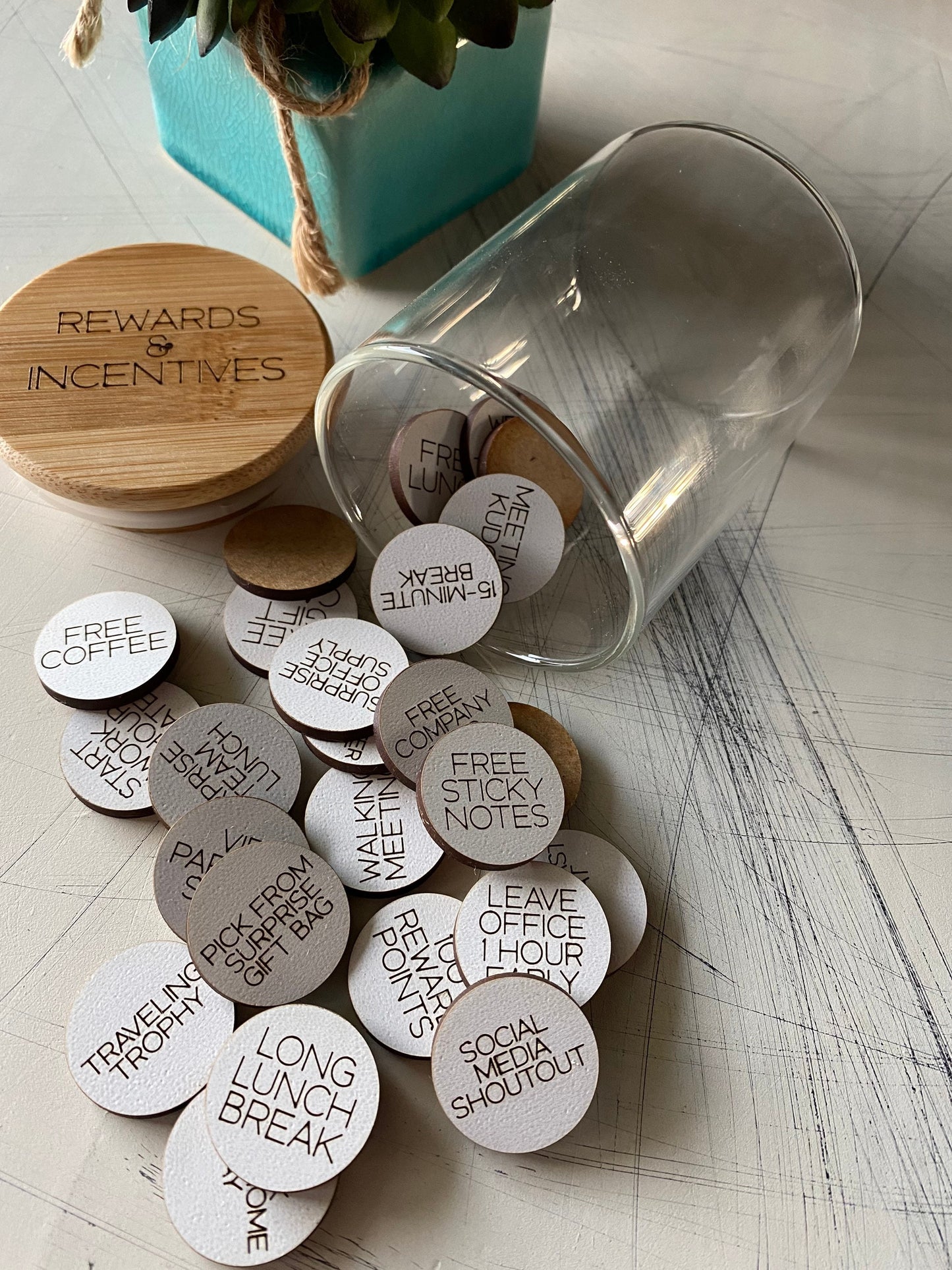 Employee Rewards and Incentives Token Jar
