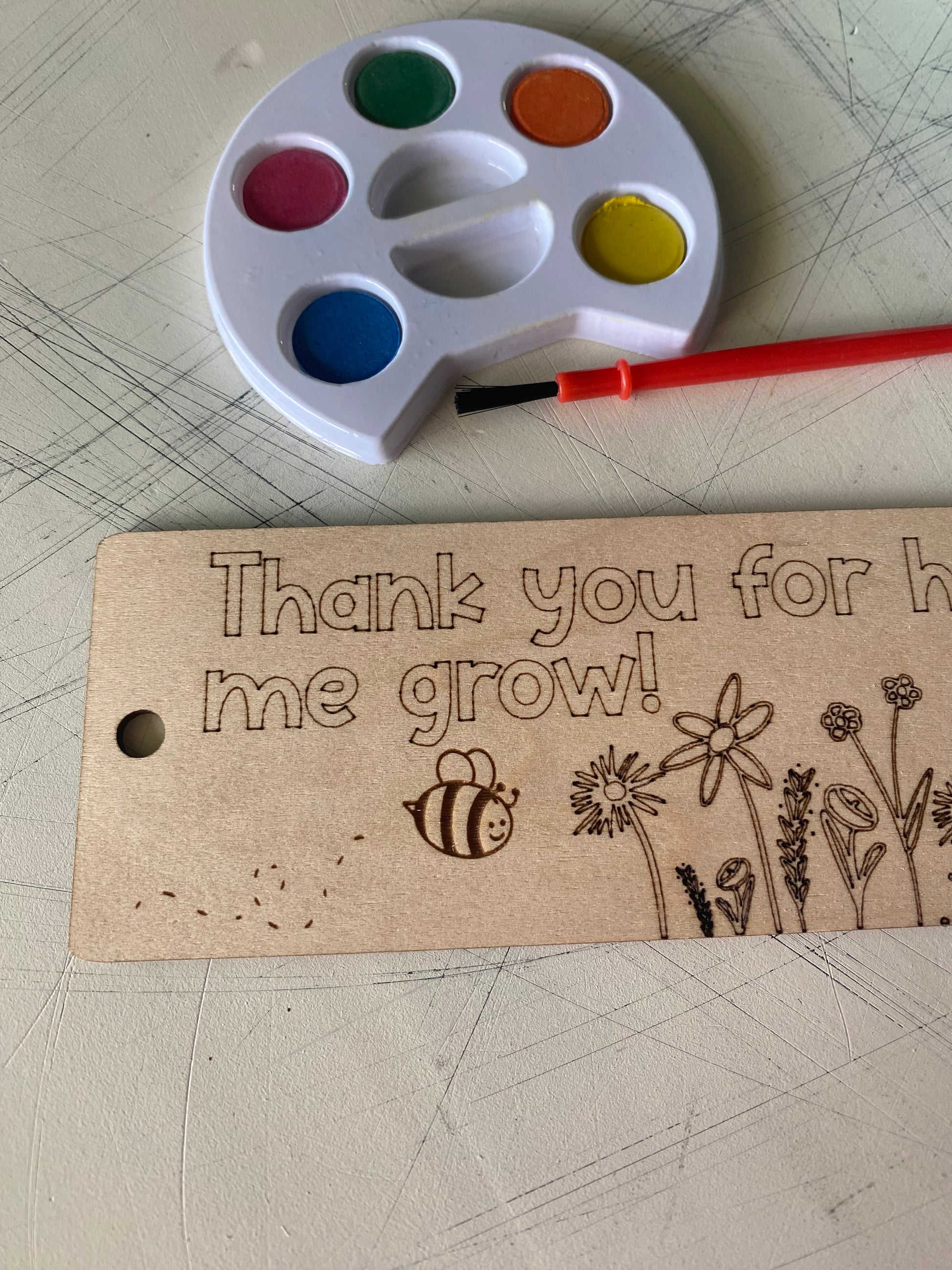 Thank you for helping me grow bookmark craft kit - Novotny Designs