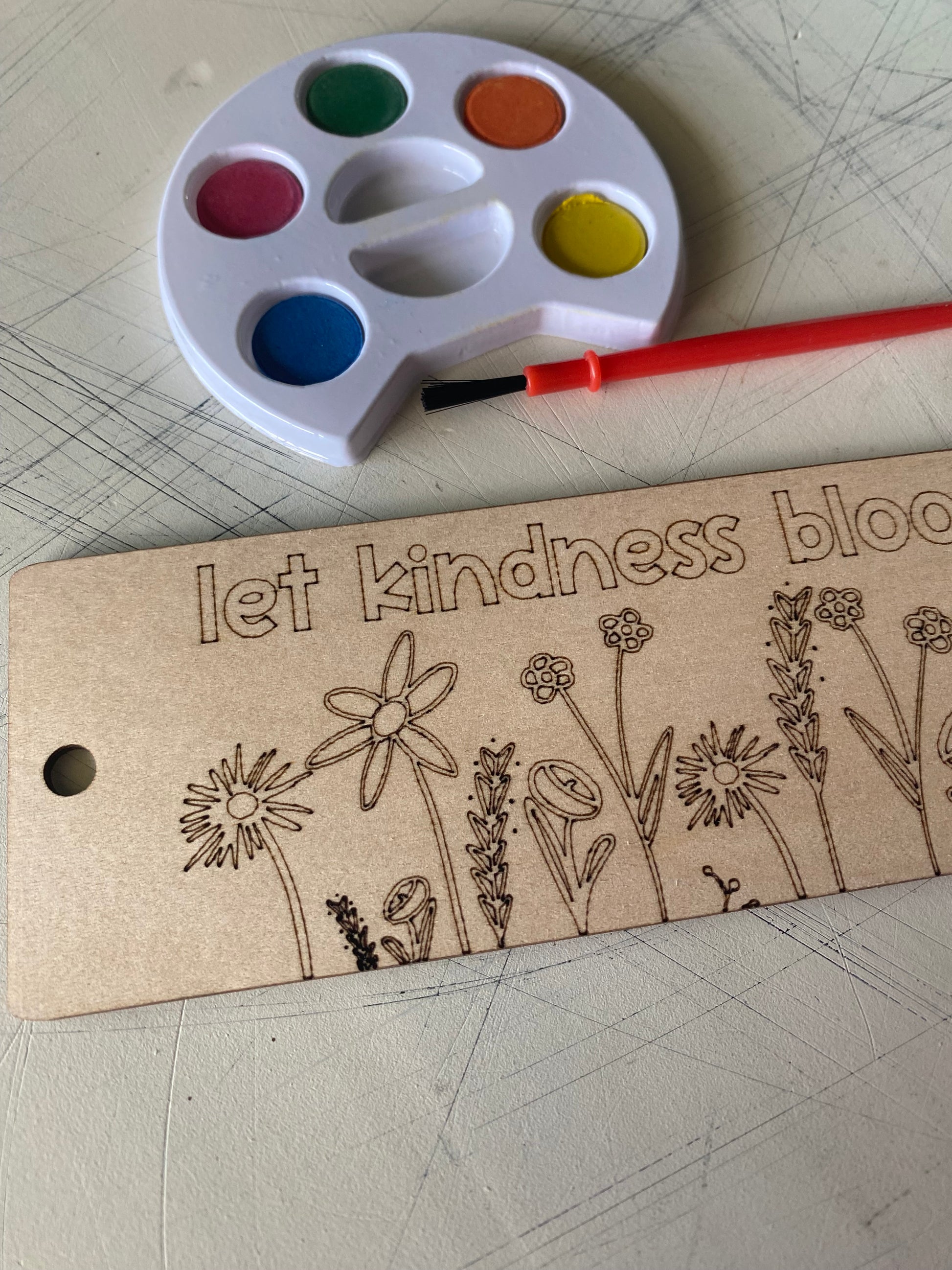 Let kindness bloom - bookmark craft kit - Novotny Designs