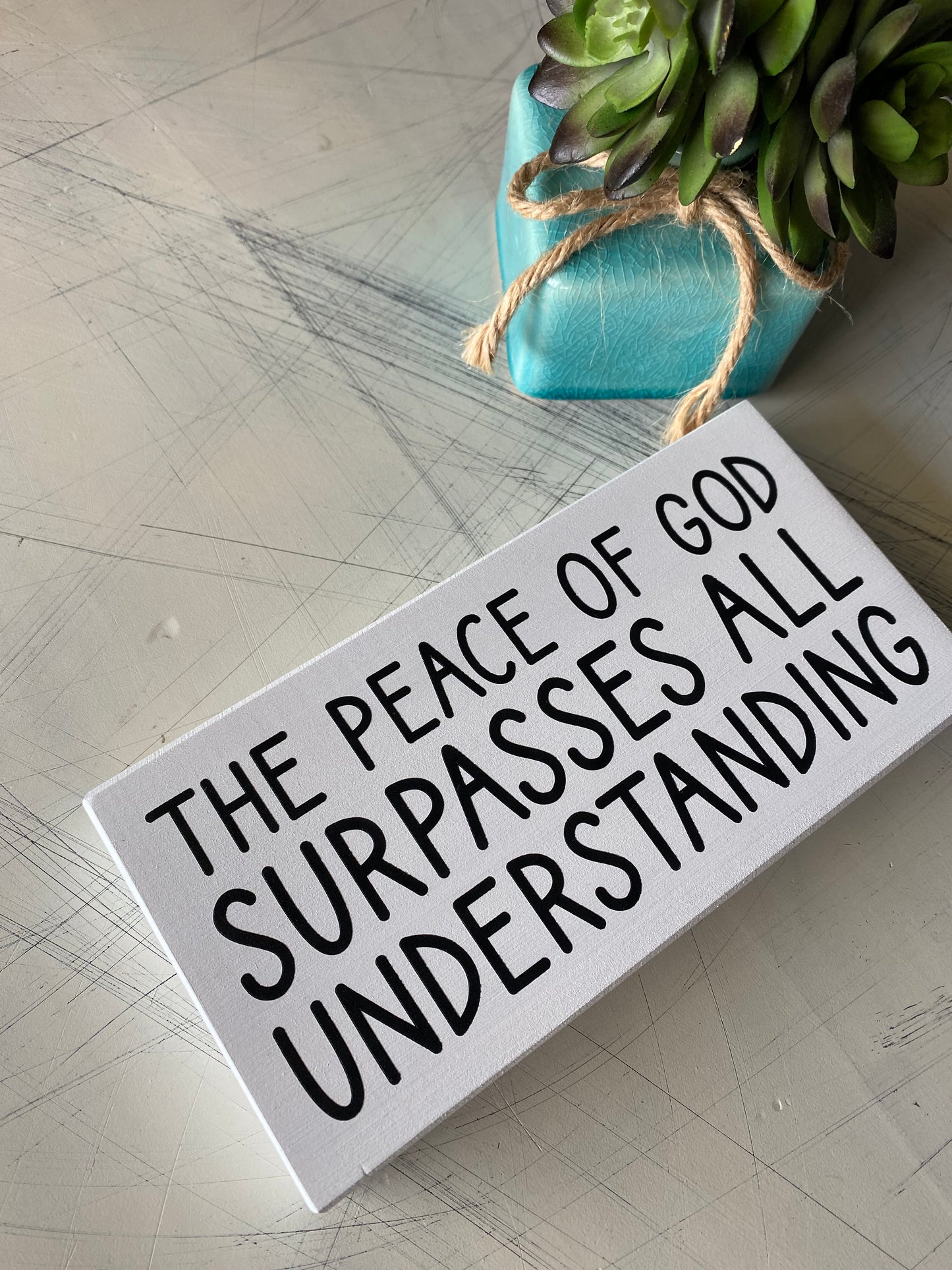 The peace of God surpasses all understanding