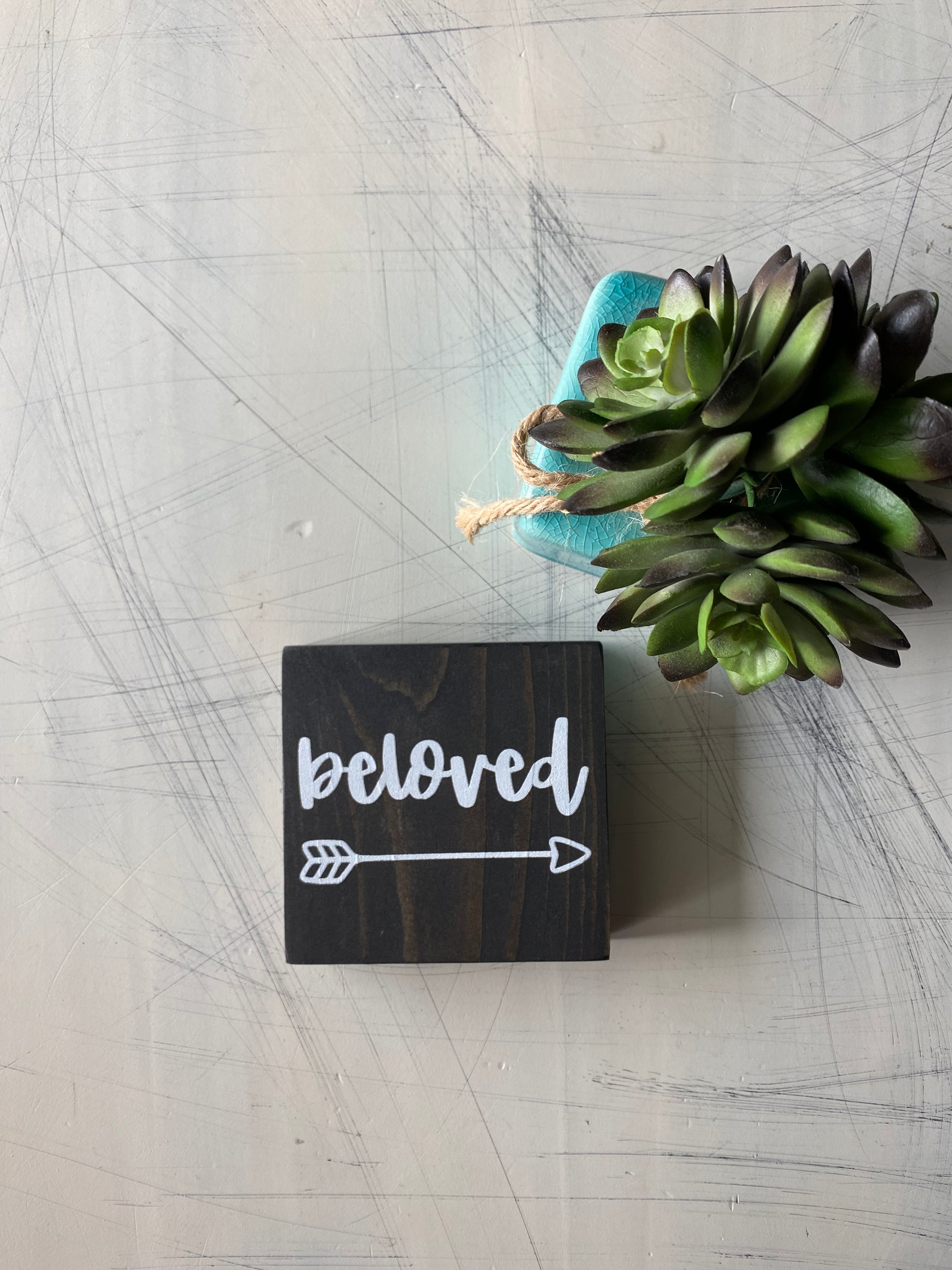 beloved - Novotny Designs handmade mini wood sign
