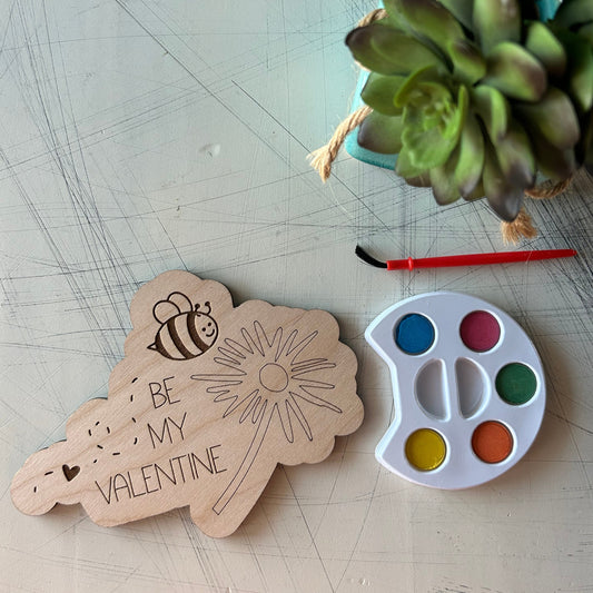 Be My Valentine Watercolor Craft Kit - Novotny Designs