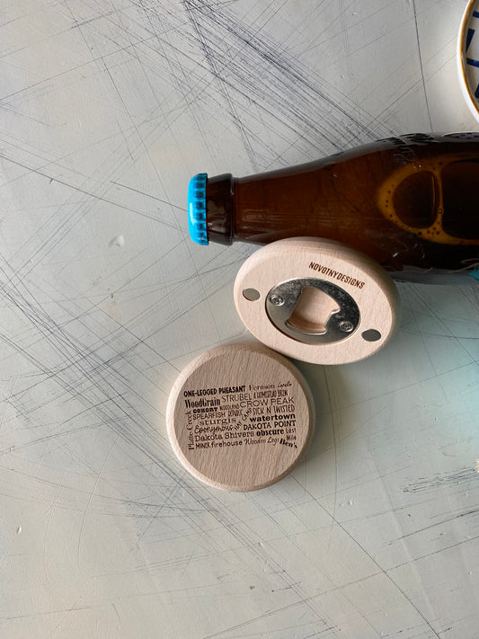 South Dakota Breweries - engraved magnetic bottle opener
