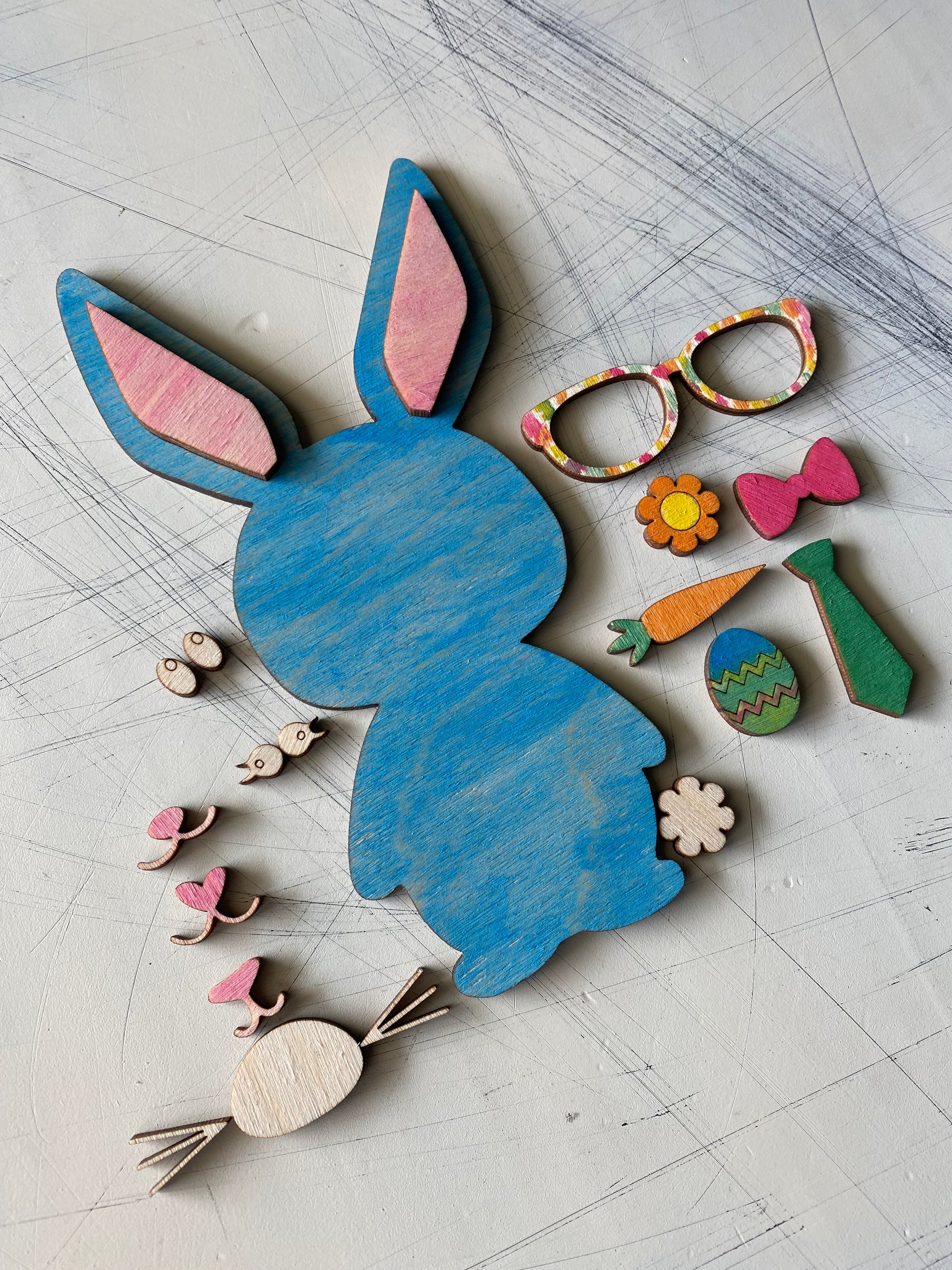 Build a Bunny Paint Kit - arts & crafts kit - Novotny Designs