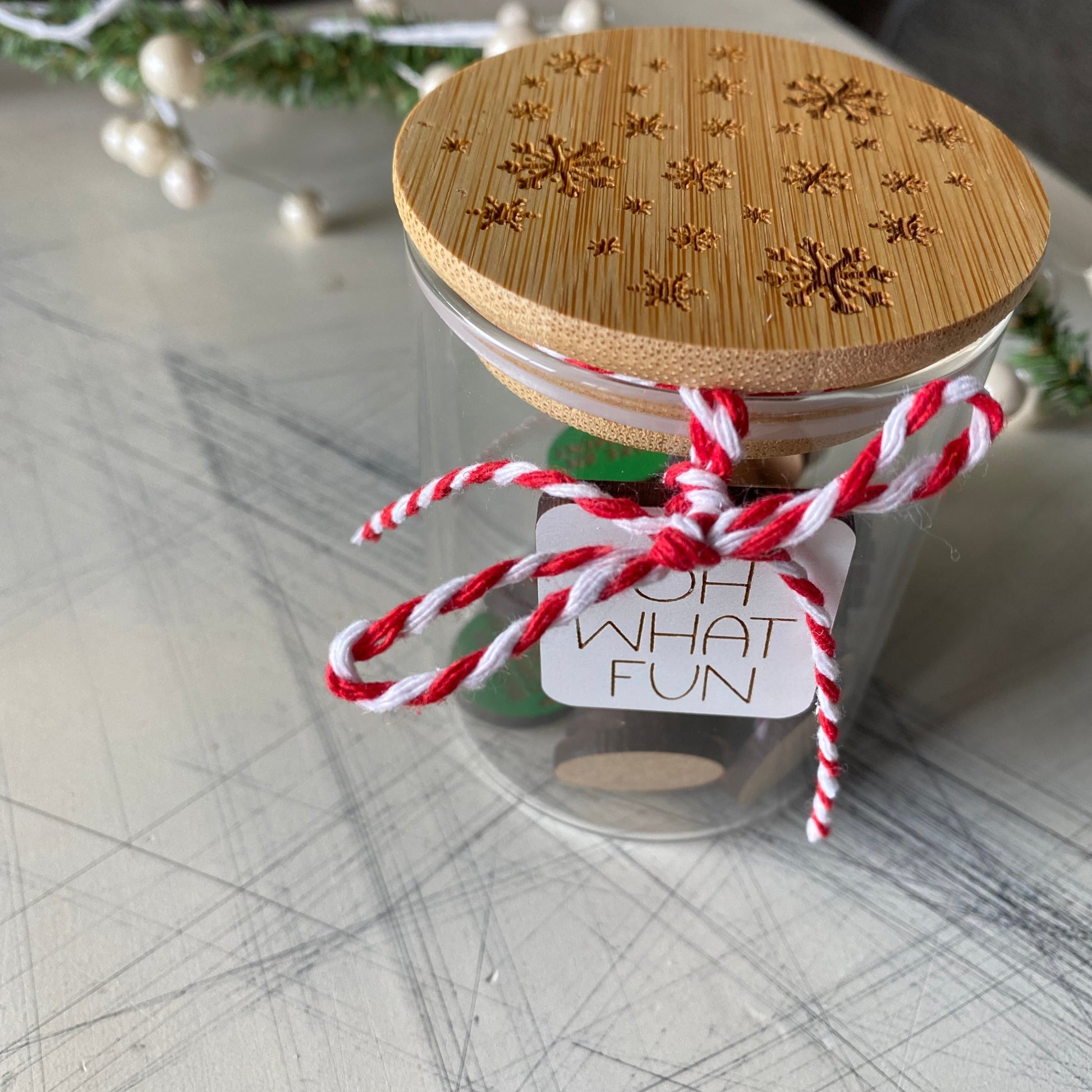 Holiday family fun - Novotny Designs winter activity token jar