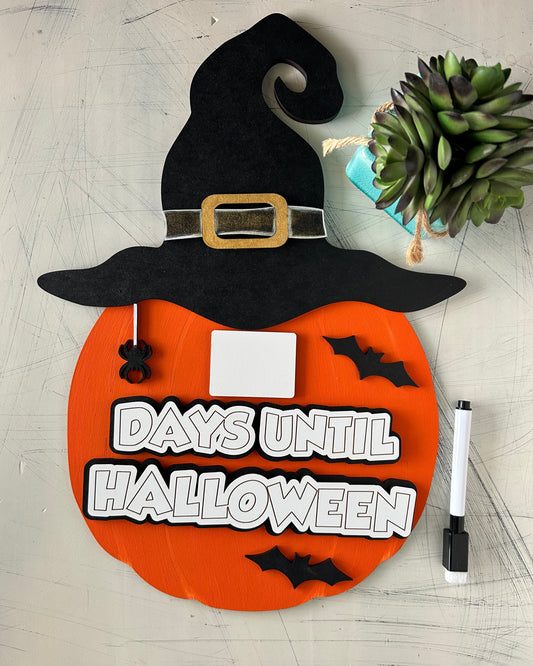 Days Until Halloween Dry Erase Countdown Calendar by Novotny Designs