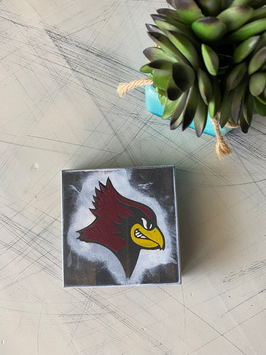 De Pere Redbirds logo mini sign