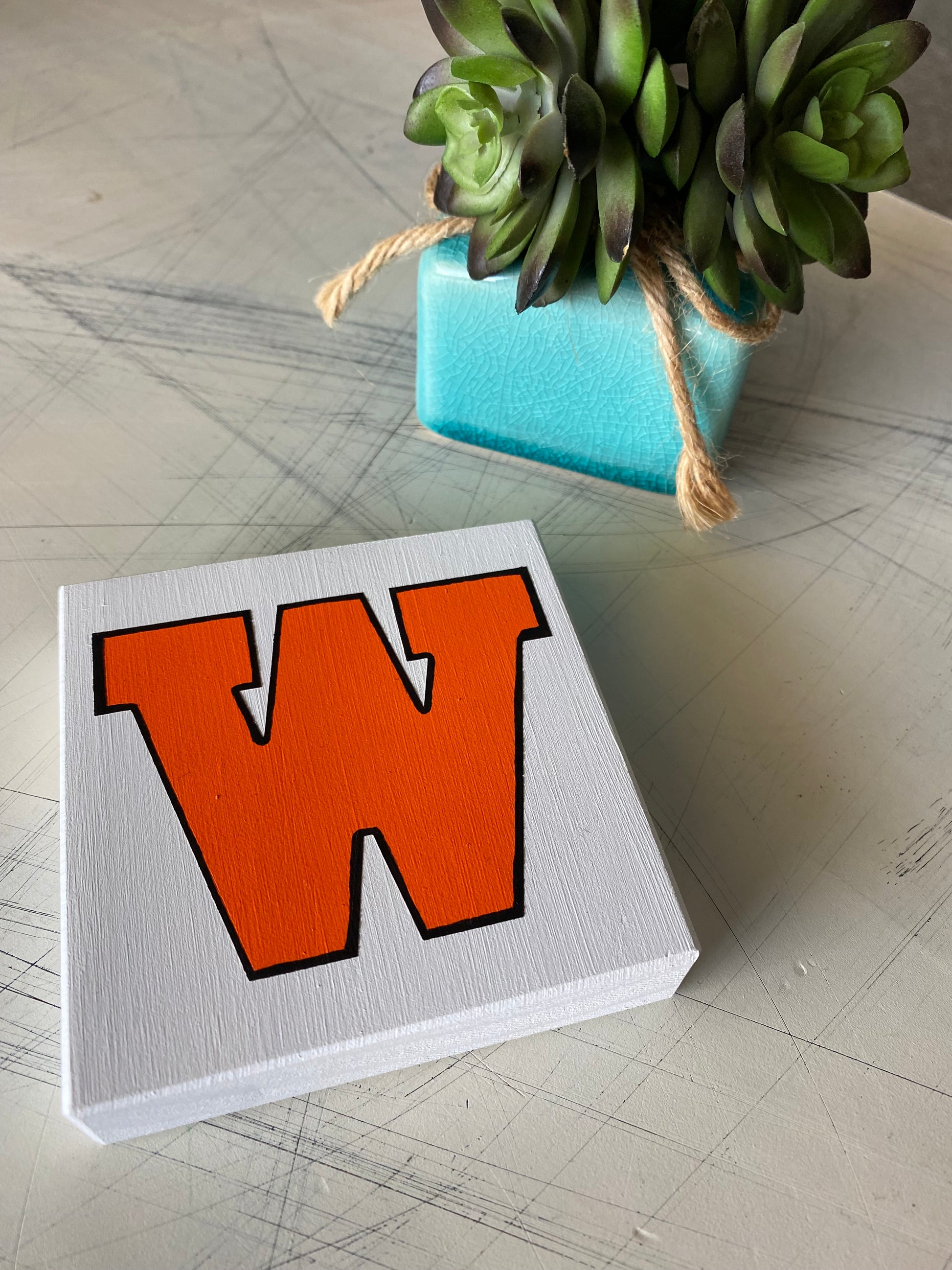 West De Pere logo mini sign  - Novotny Designs