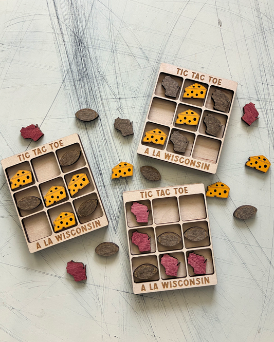 Tic Tac Toe a la Wisconsin by Novotny Designs