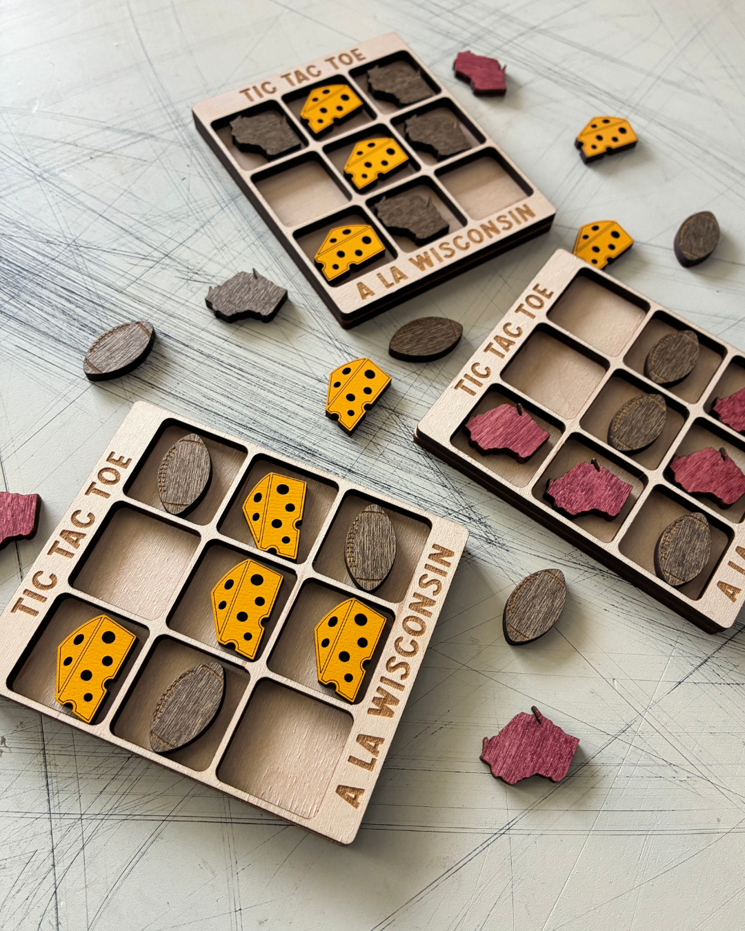 Tic Tac Toe a la Wisconsin by Novotny Designs