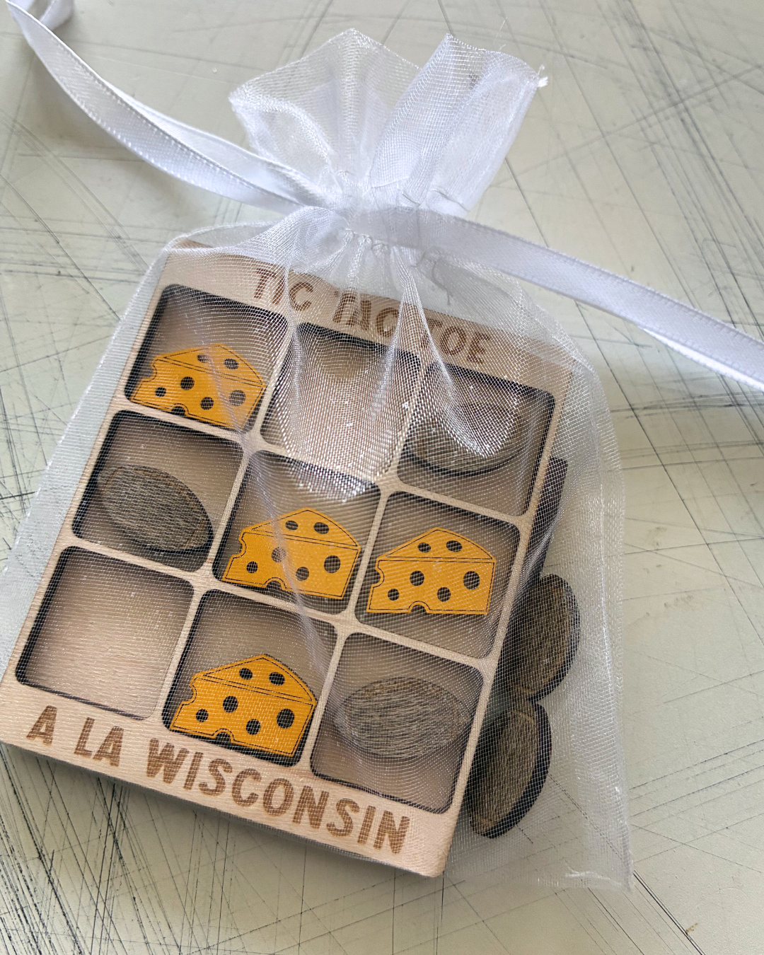 Tic Tac Toe a la Wisconsin by Novotny Designs
