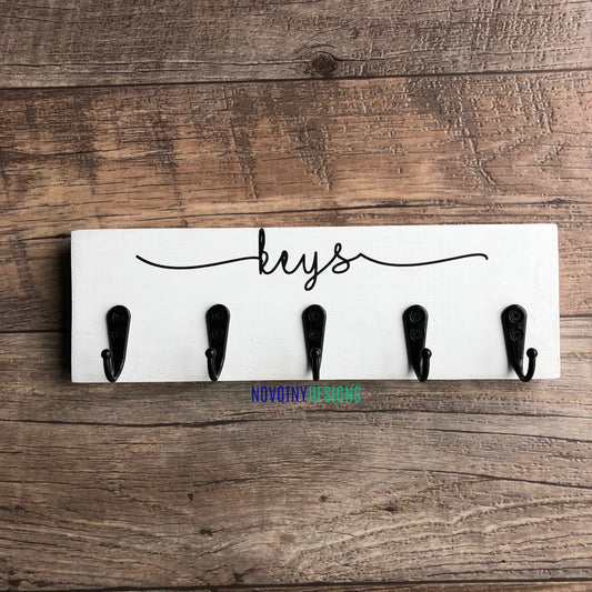 keys - handmade key hook wall decor