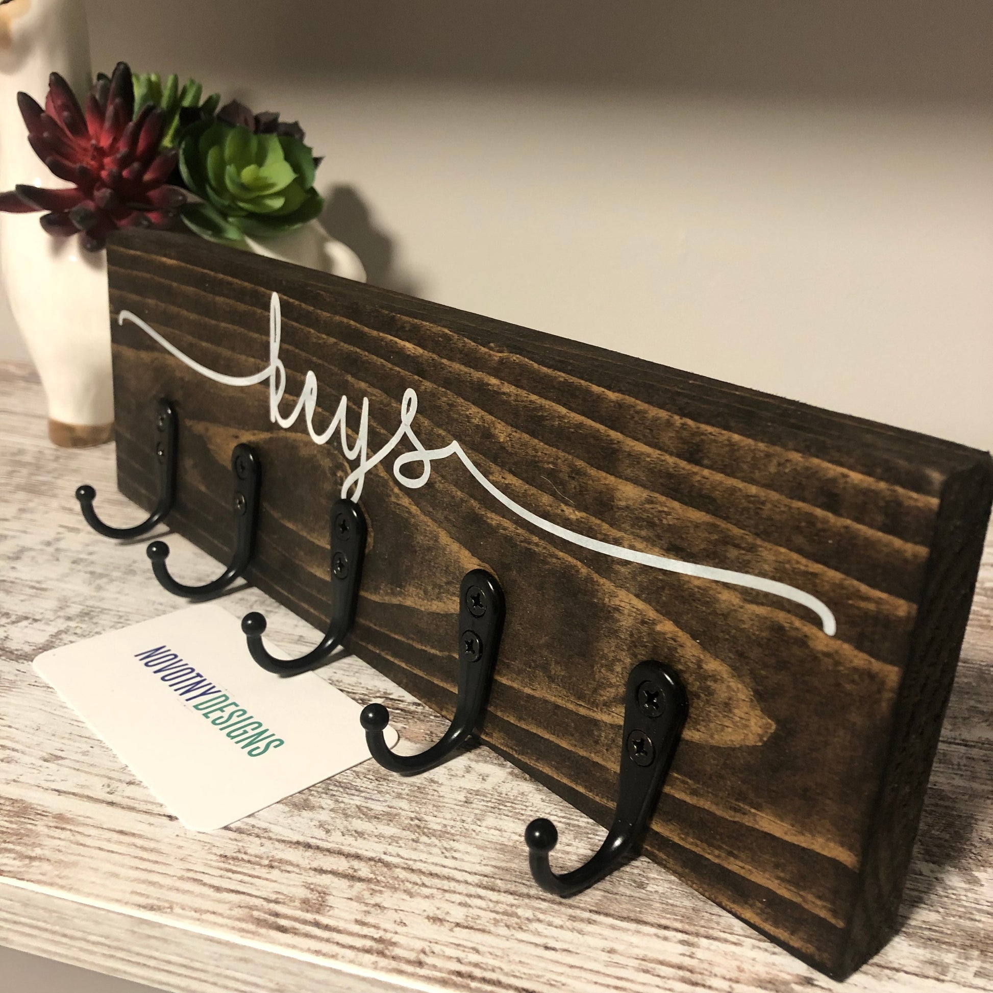 keys - handmade key hook wall decor