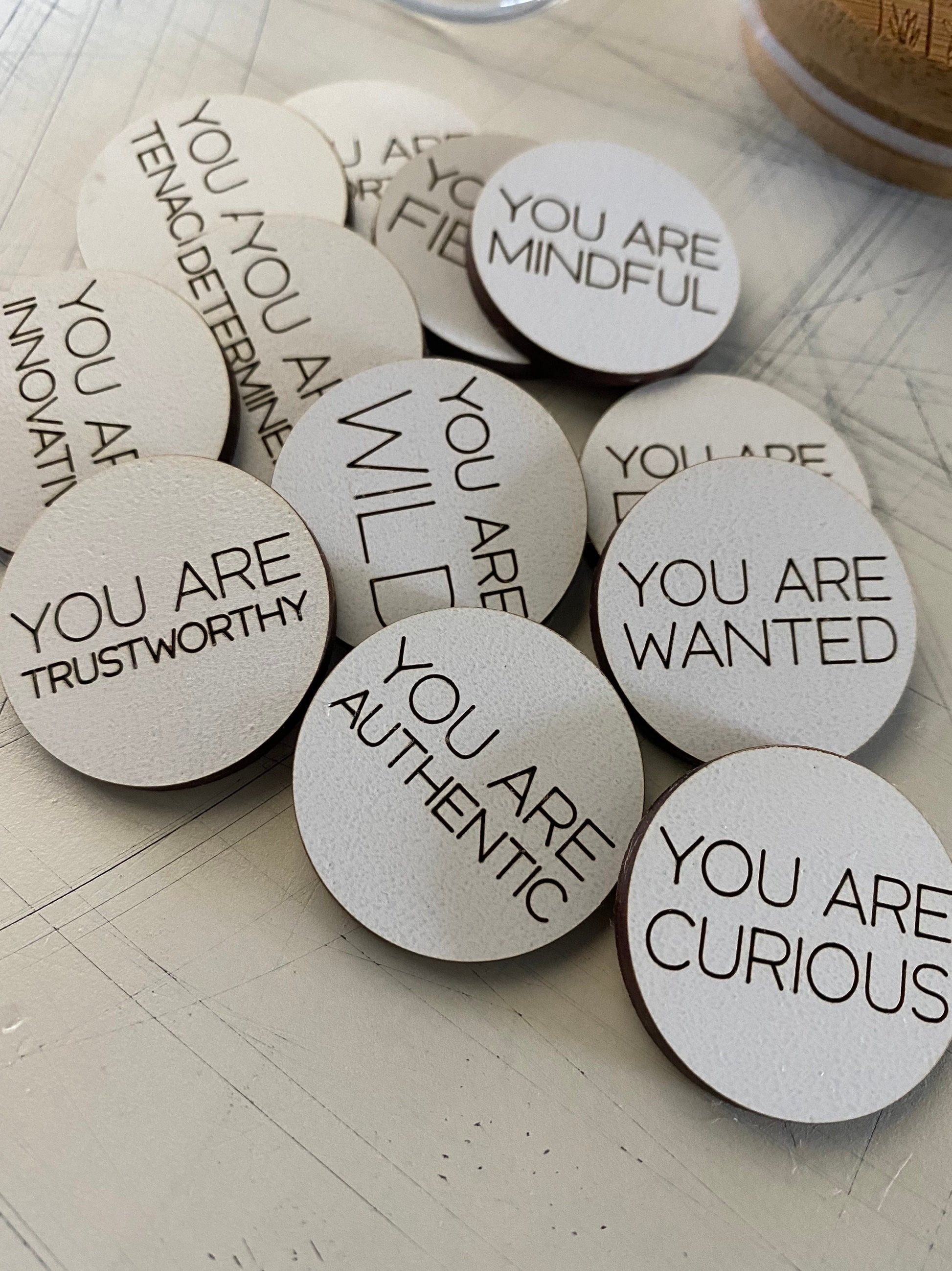 Truths about you positive affirmation tokens - 12 add-on tokens to the Truths About You set